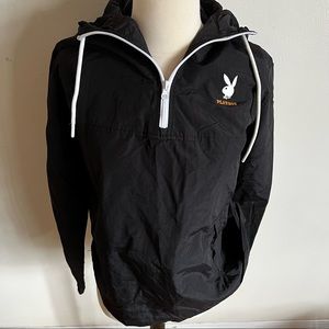 Playboy by Pacsun Black Windbreaker Pullover